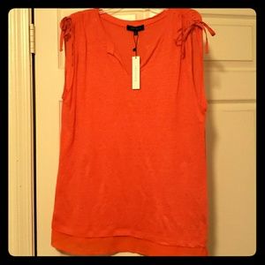 XL Sanctuary Coral linen top NWT